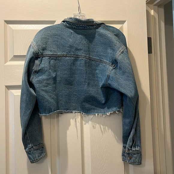 JLUXLABEL semi cropped jean jacket - Picture 4 of 4